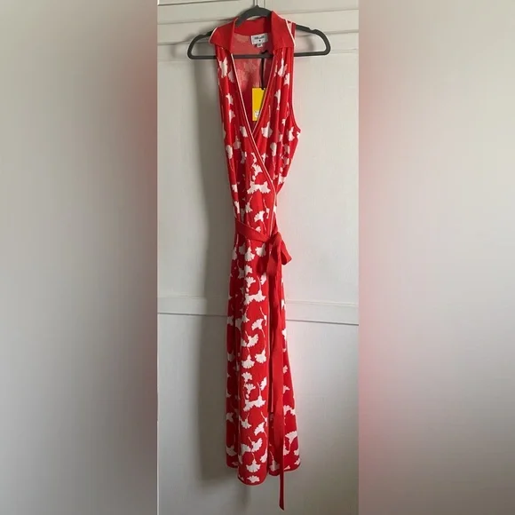 Diane Von Furstenberg X Target Collared Sleeveless Wrap Dress. New With Tags - Picture 5 of 11